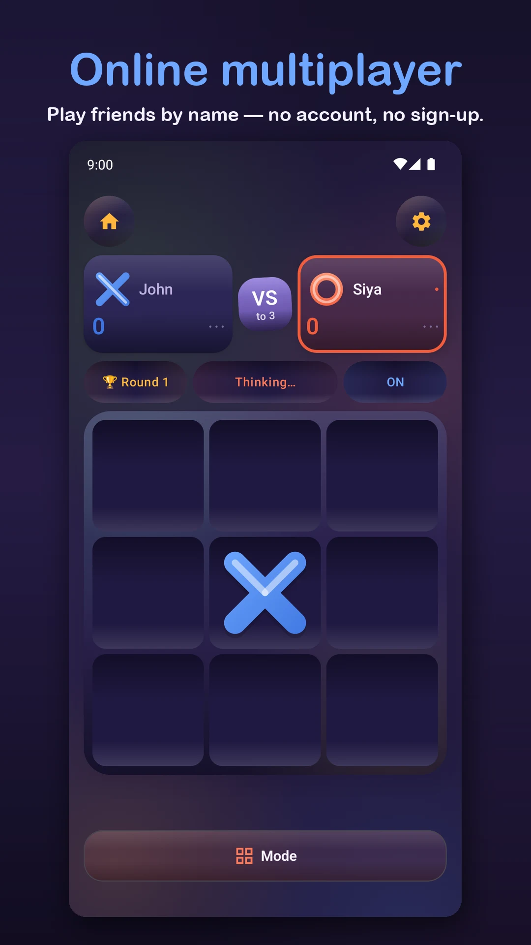 Tic Tac Toe: Slide XO, No Draw screenshot